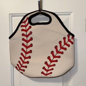 New Baseball Stitch Design Neoprene Lunch Tote Cooler Bag